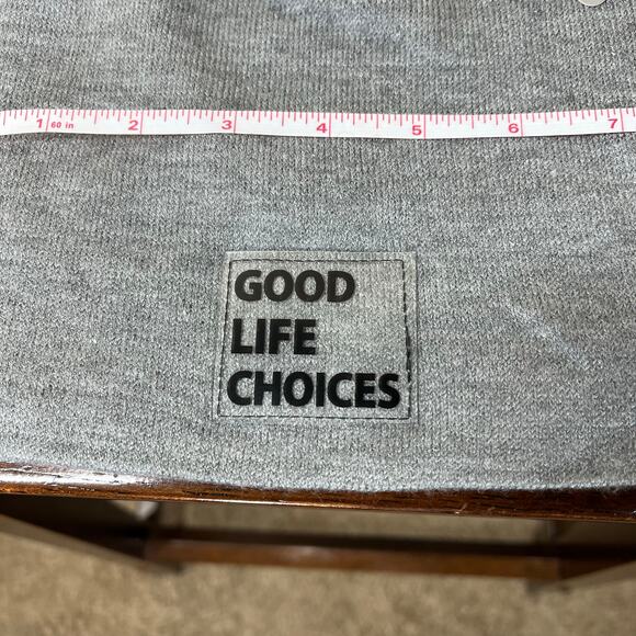 Zara heather gray GOOD LIFE CHOICES Beanie size M baddie college mininals - Picture 7 of 11